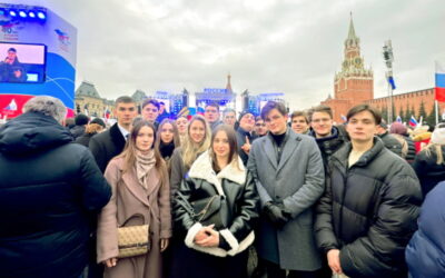 Студенты ИГСУ Академии стали участниками праздника на Красной площади в честь 10-летия присоединения Крыма к России